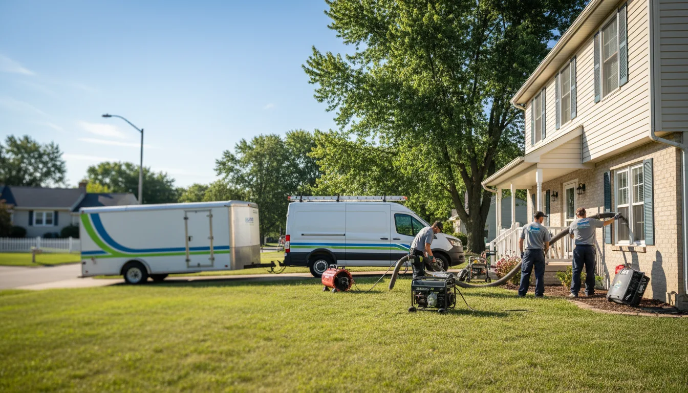 Flooded Basement Restoration And Cleanup With Repair in Hamilton, IN near me